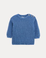 Willie fancy knit jumper Natural blue colour  Natalys