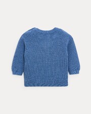 Willie fancy knit jumper Natural blue colour  Natalys