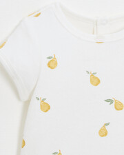 Lubin terrycloth short-sleeved T-shirt Pear print  Natalys