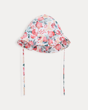 Lison cotton voile hat Pomegranate print  Natalys