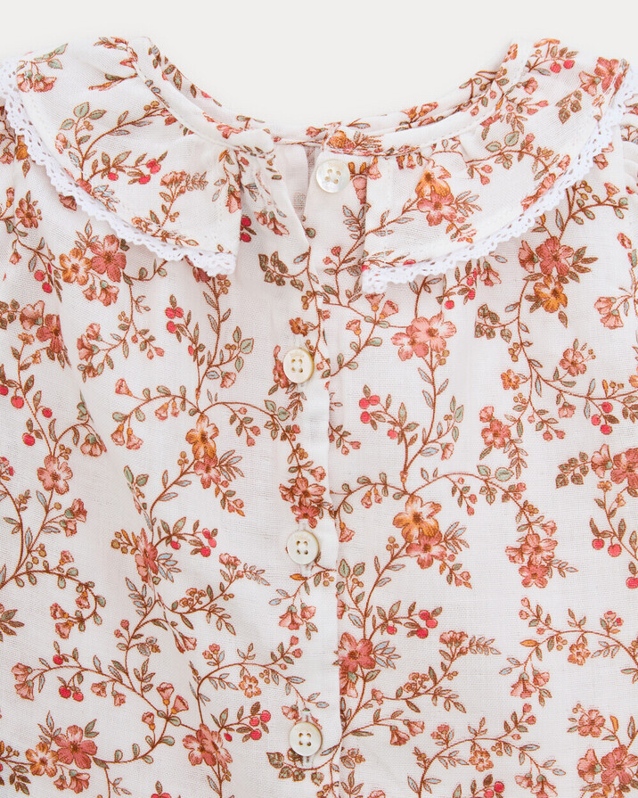 Thelma short-sleeved blouse Arabesque print  Natalys