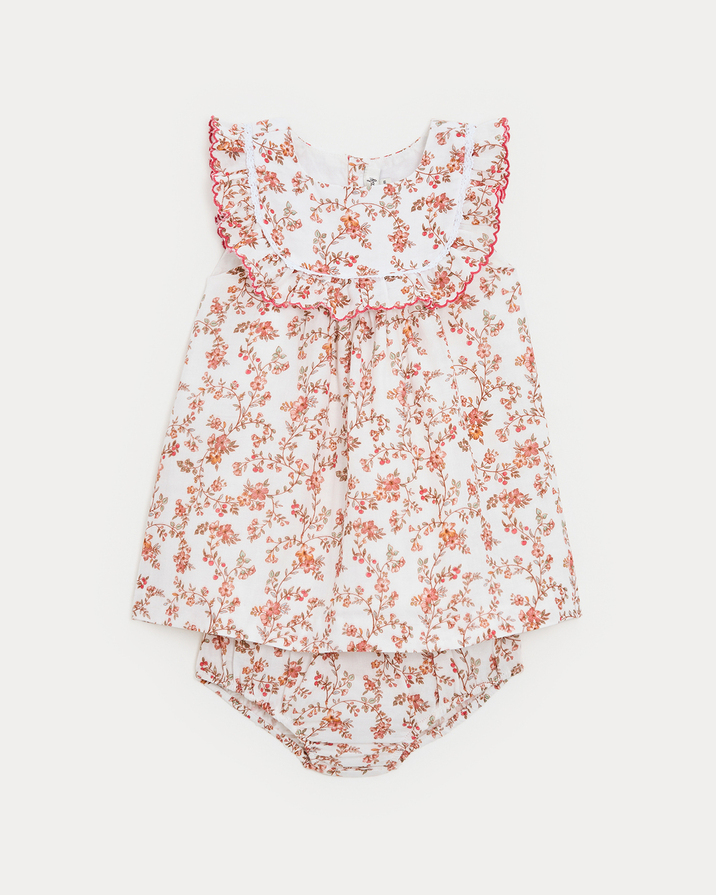 Coline ruffled dress Arabesque print  Natalys