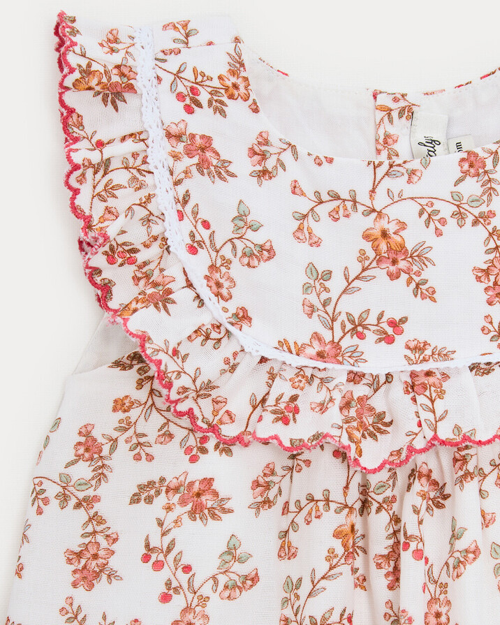 Coline ruffled dress Arabesque print  Natalys