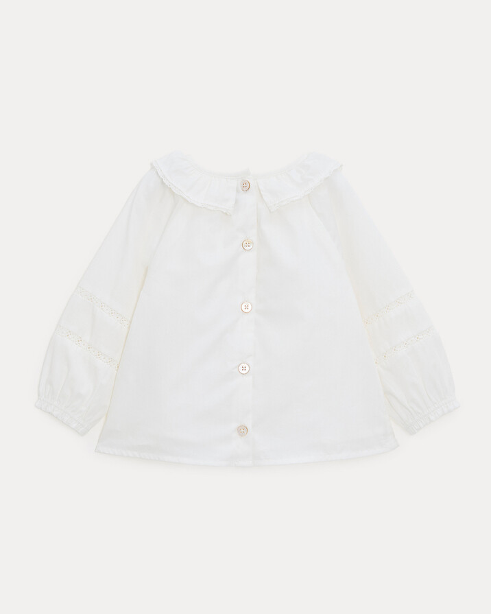 Adele long-sleeved blouse Off-white colour  Natalys
