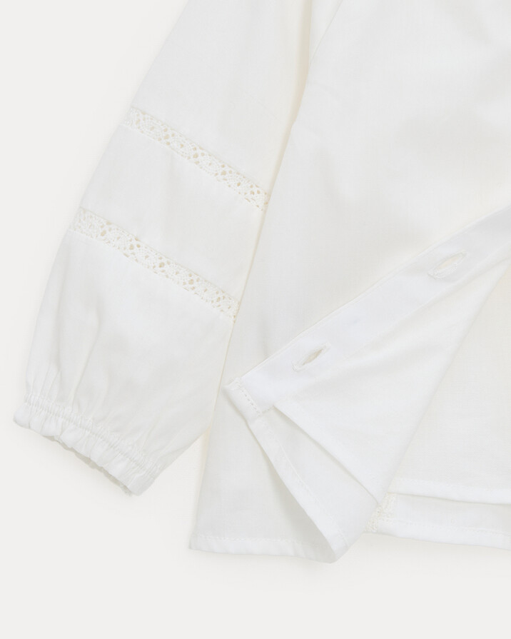 Adele long-sleeved blouse Off-white colour  Natalys