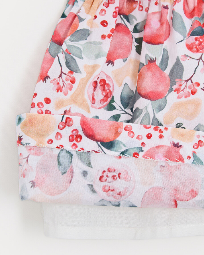 Eglantine sleeveless dress Pomegranate print  Natalys