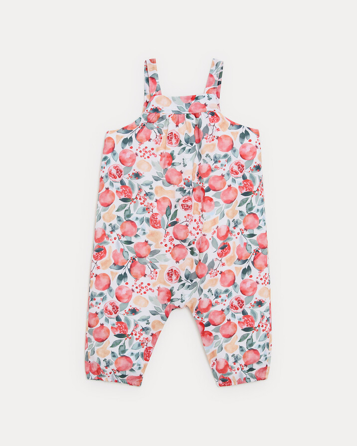 Phillipine long jumpsuit with straps Pomegranate print  Natalys