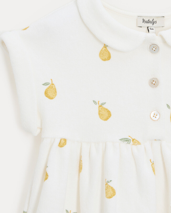 Leonie terry dress Pear print  Natalys