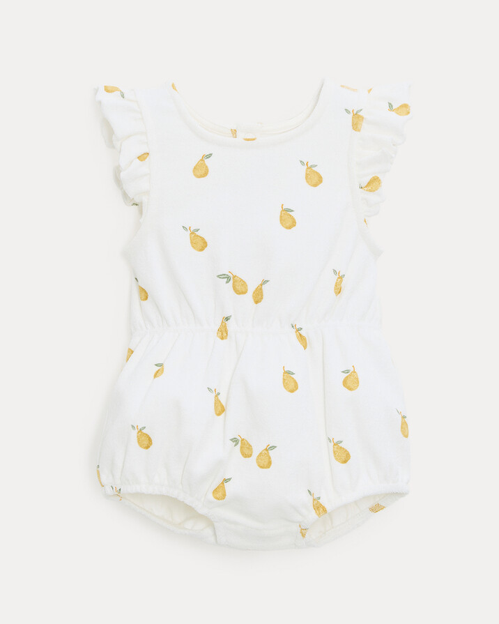 Albertine terry romper Pear print  Natalys