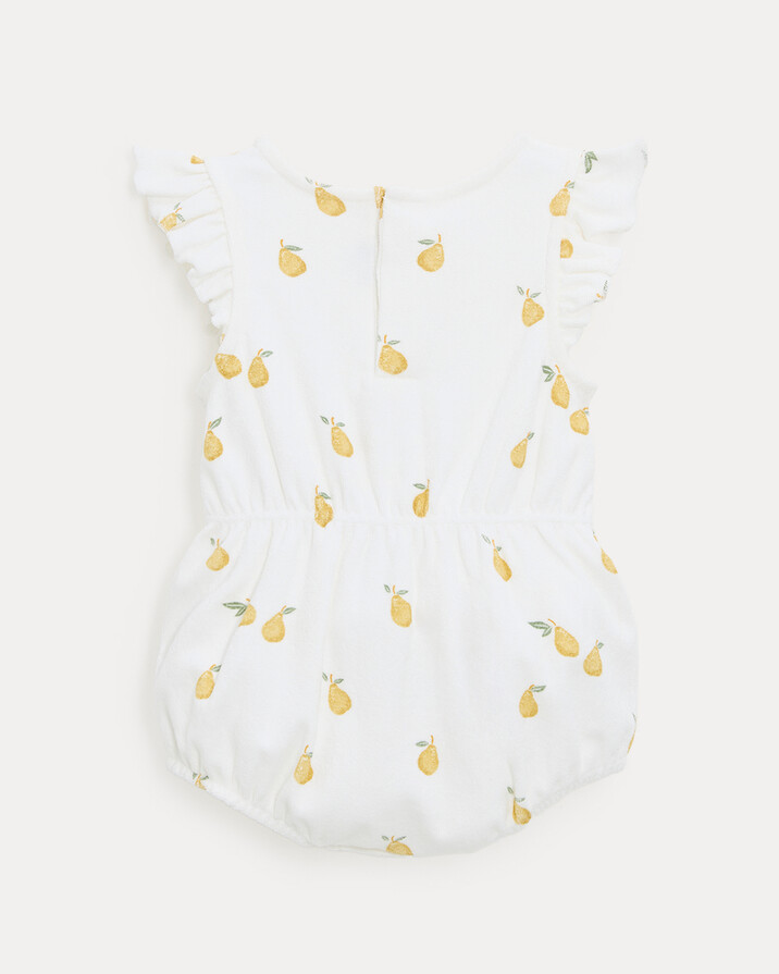 Albertine terry romper Pear print  Natalys