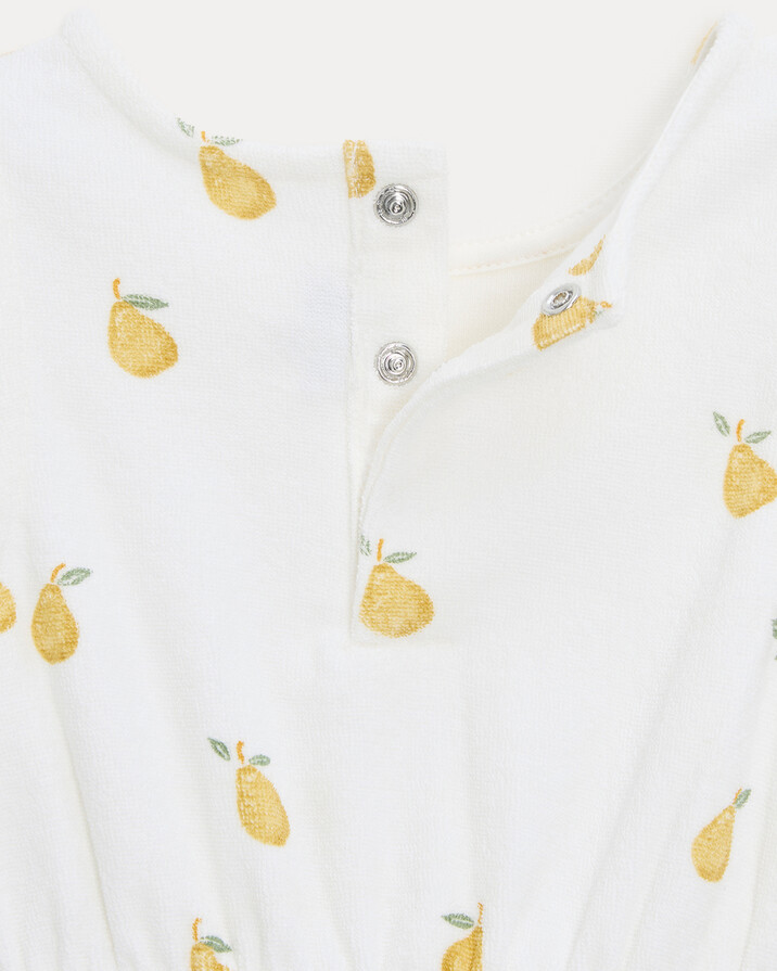 Albertine terry romper Pear print  Natalys