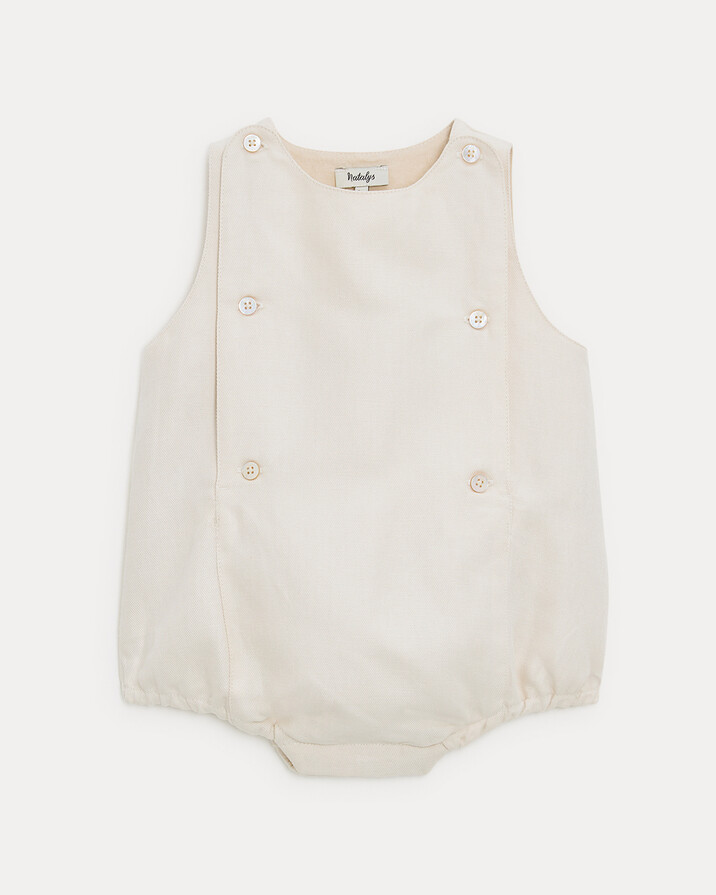 Honore twill romper Beige colour  Natalys