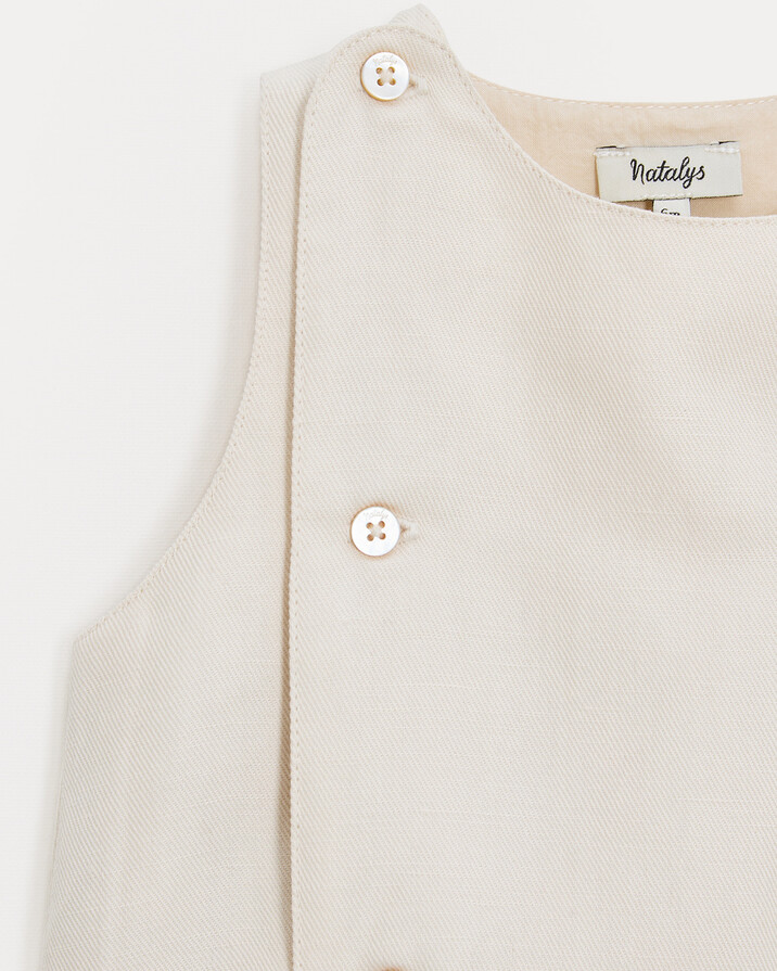 Honore twill romper Beige colour  Natalys