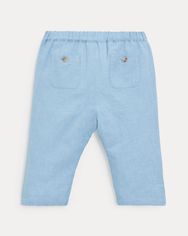 Achille chambray trousers Light blue colour  Natalys