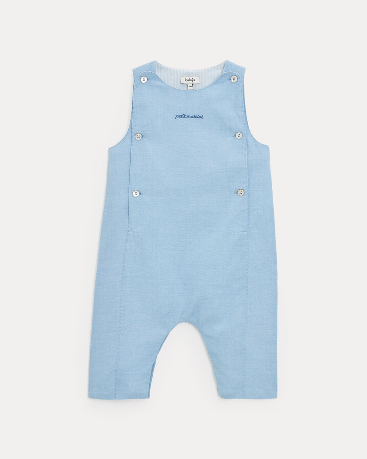 Marceau long chambray jumpsuit Light blue colour  Natalys