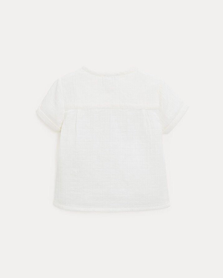 Theodore short-sleeved shirt Off-white colour  Natalys