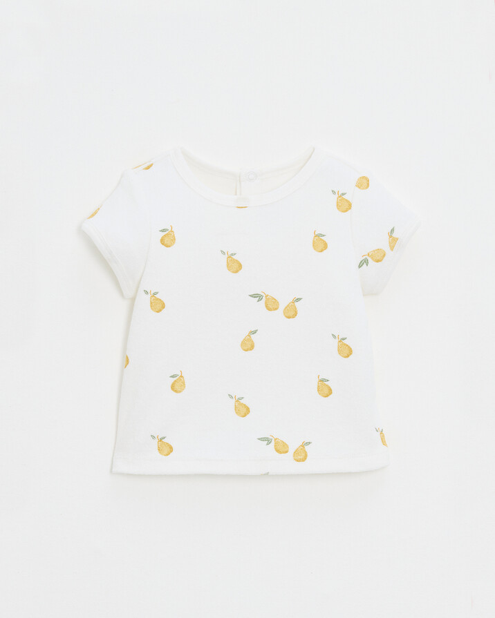 Lubin terrycloth short-sleeved T-shirt Pear print  Natalys