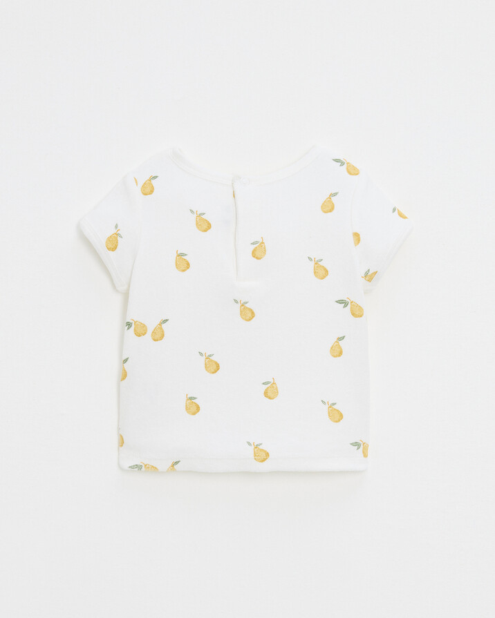 Lubin terrycloth short-sleeved T-shirt Pear print  Natalys