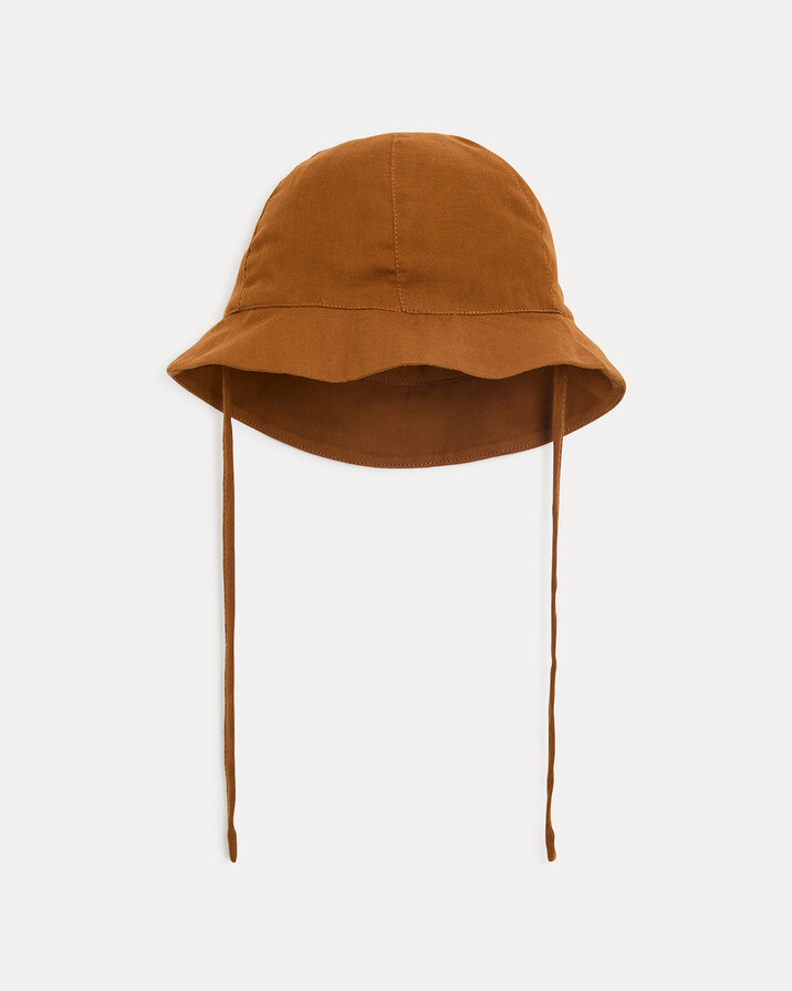Mahault cotton gauze hat Hazelnut colour  Natalys