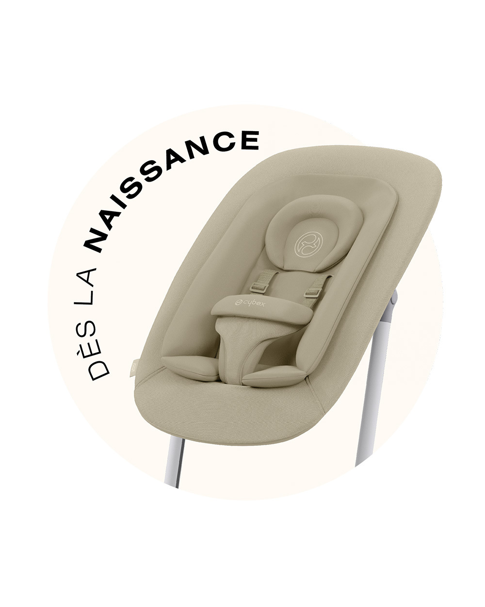 Gold bouncer for Lemo/Click & Fold Sand white colour  Cybex