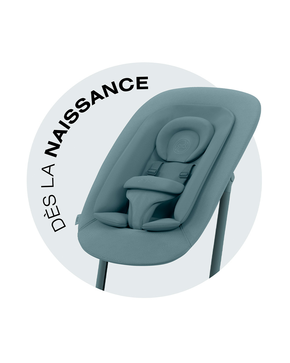 Gold bouncer for Lemo/Click & Fold Stone blue colour  Cybex