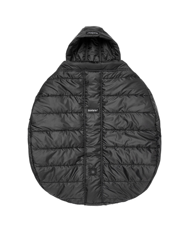 Winter cover for baby carrier Black Babybjörn