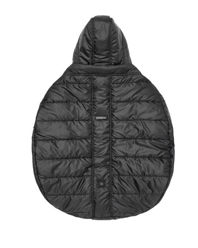 Winter cover for baby carrier Black Babybjörn