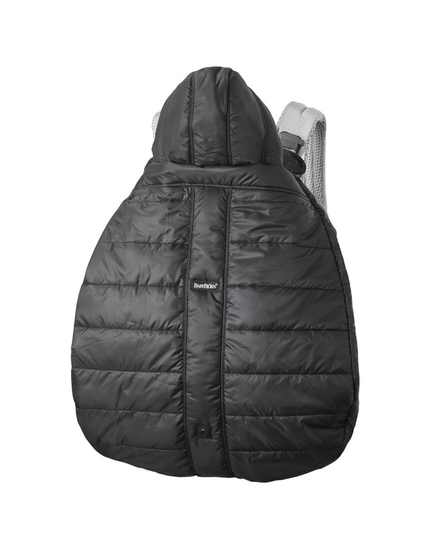 Winter cover for baby carrier Black Babybjörn
