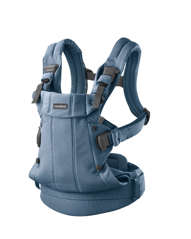 Harmony woven mélange baby carrier Blue color Babybjörn