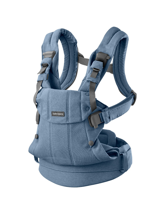 Harmony woven mélange baby carrier Blue color Babybjörn