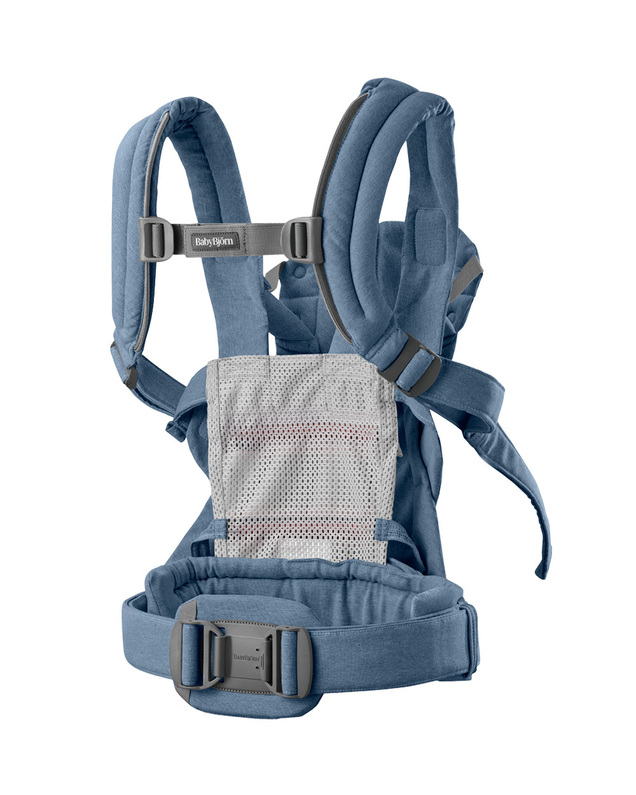 Harmony woven mélange baby carrier Blue color Babybjörn