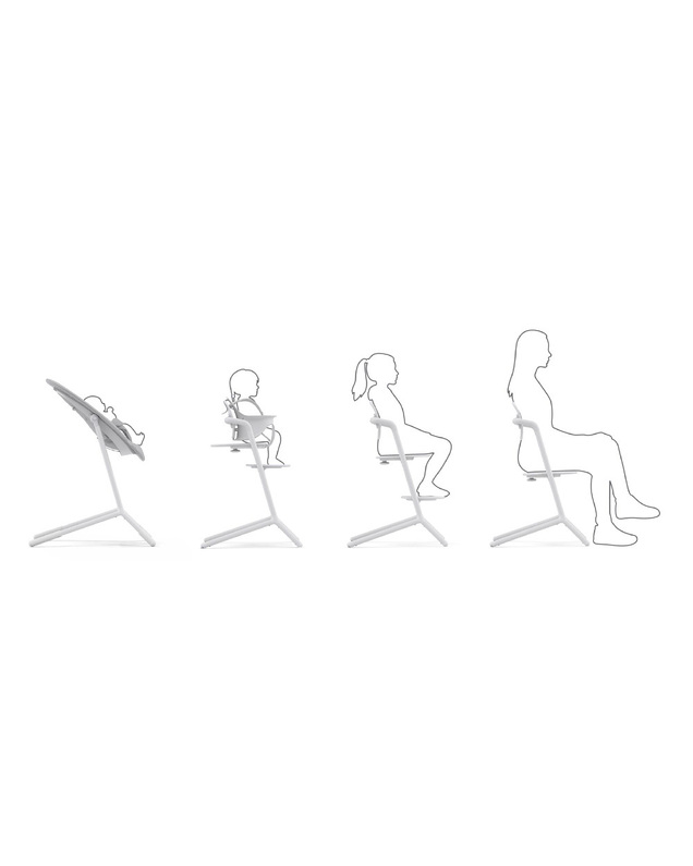 Lemo 3-in-1 high chair All white colour  Cybex