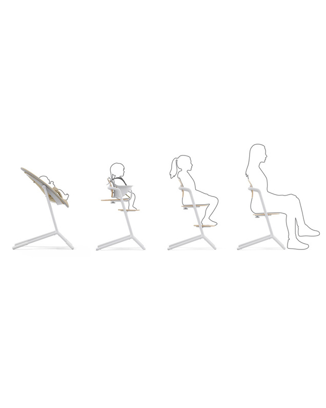 Lemo 3-in-1 high chair Sand white colour  Cybex