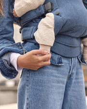 Harmony woven m&eacute;lange baby carrier Blue color  Babybj&ouml;rn