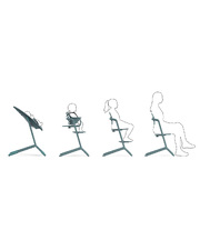 Lemo 4-in-1 high chair Stone blue colour  Cybex