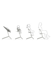 Lemo 4-in-1 high chair Suede grey colour  Cybex