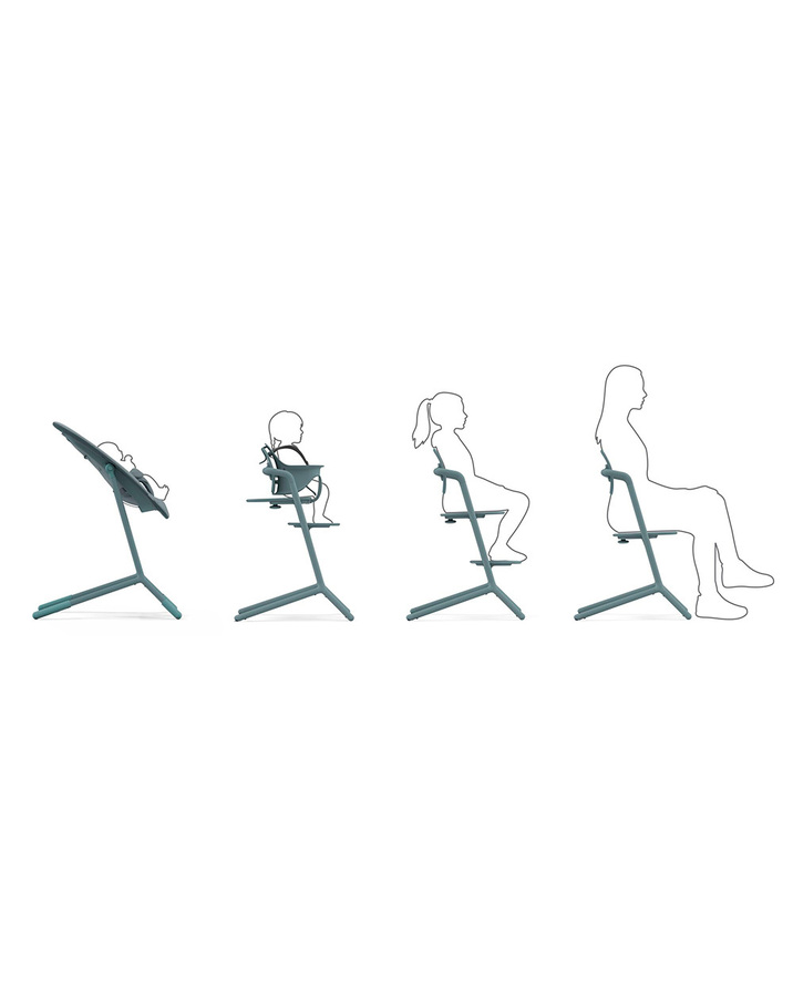 Lemo 3-in-1 high chair Stone blue colour  Cybex