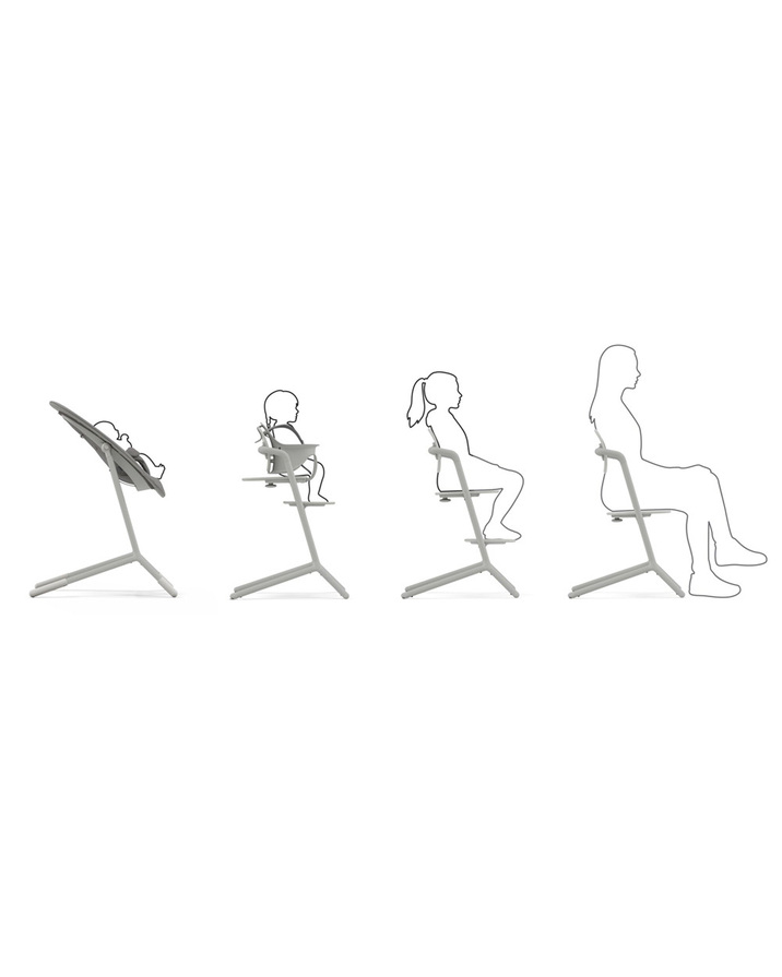 Lemo 4-in-1 high chair Suede grey colour  Cybex